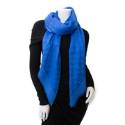 koop veilig online aan de beste prijs Louis Vuitton Blue Monogram Shawl
