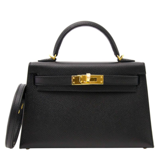 Hermes Kelly Mini II 20cm black epsom GHW for sale online exclusively at Labellov secondhand luxury in Antwerp