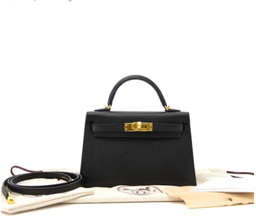 Acheter votre sac exclusive Hermes Kelly Mini II 20cm black epsom GHW pour le meilleur prix chez Labellov à Anvers