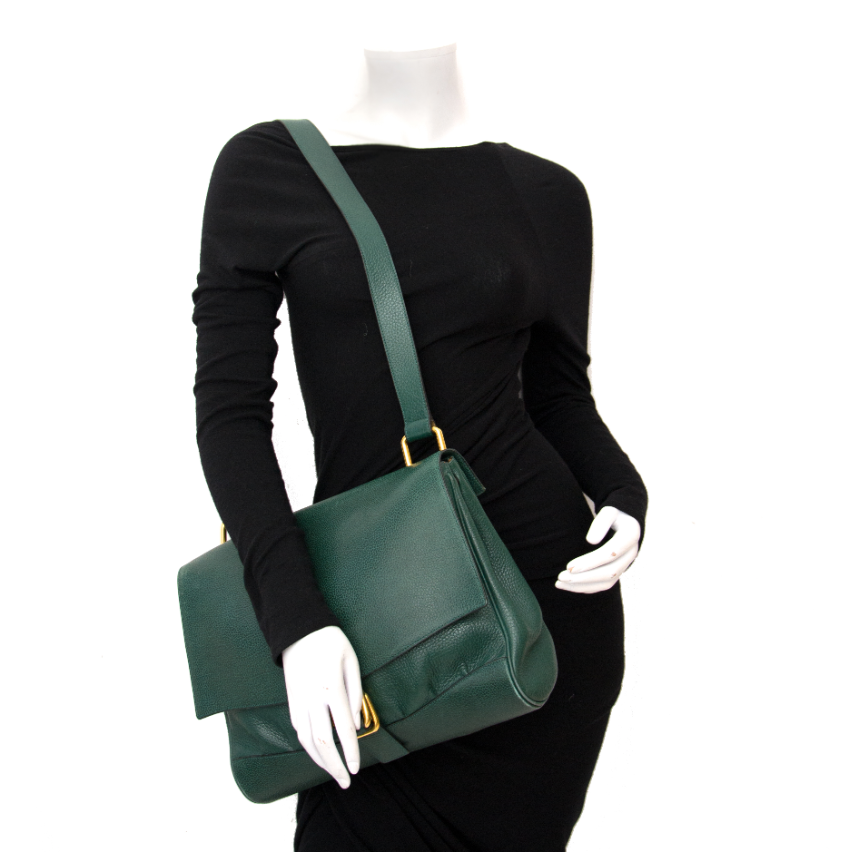 buy safe and secure online at labellov.com delvaux green satchel bag