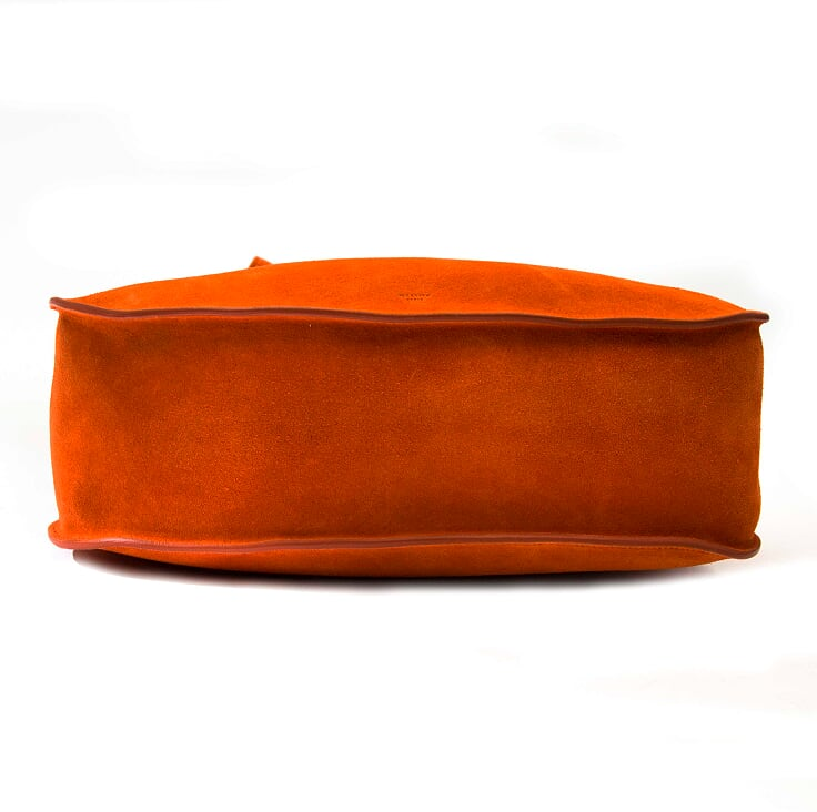 skip the waitinglist shop your *NEVER USED* Céline Orange Suède Hobo Hook Bag safe online