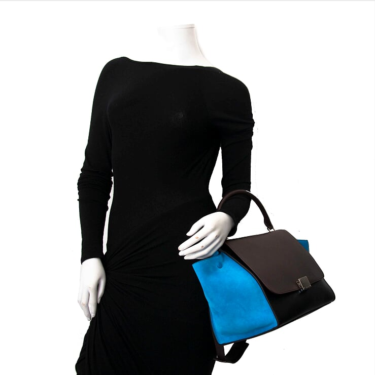 Sac Trapeze Celine Tricolore Neuf Jamais Utilisé Taille Moyenne