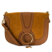 See By Chloe Cognac Hana Medium Crossbody Bag now for sale at labellov vintage fashion webshop belgium