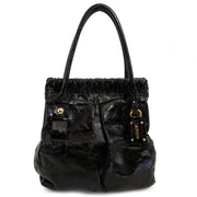 koop Sergio Rossi Black Patent Leather Tote bij labellov aan de beste prijs