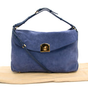 shop safe onilne at the best price you secondhand luxury Sergio Rossi Blue Shoulder Bag