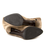 buy authentic sergio rossi suede beige mid-calf boots now at labellov vintage fashion webshop belgium