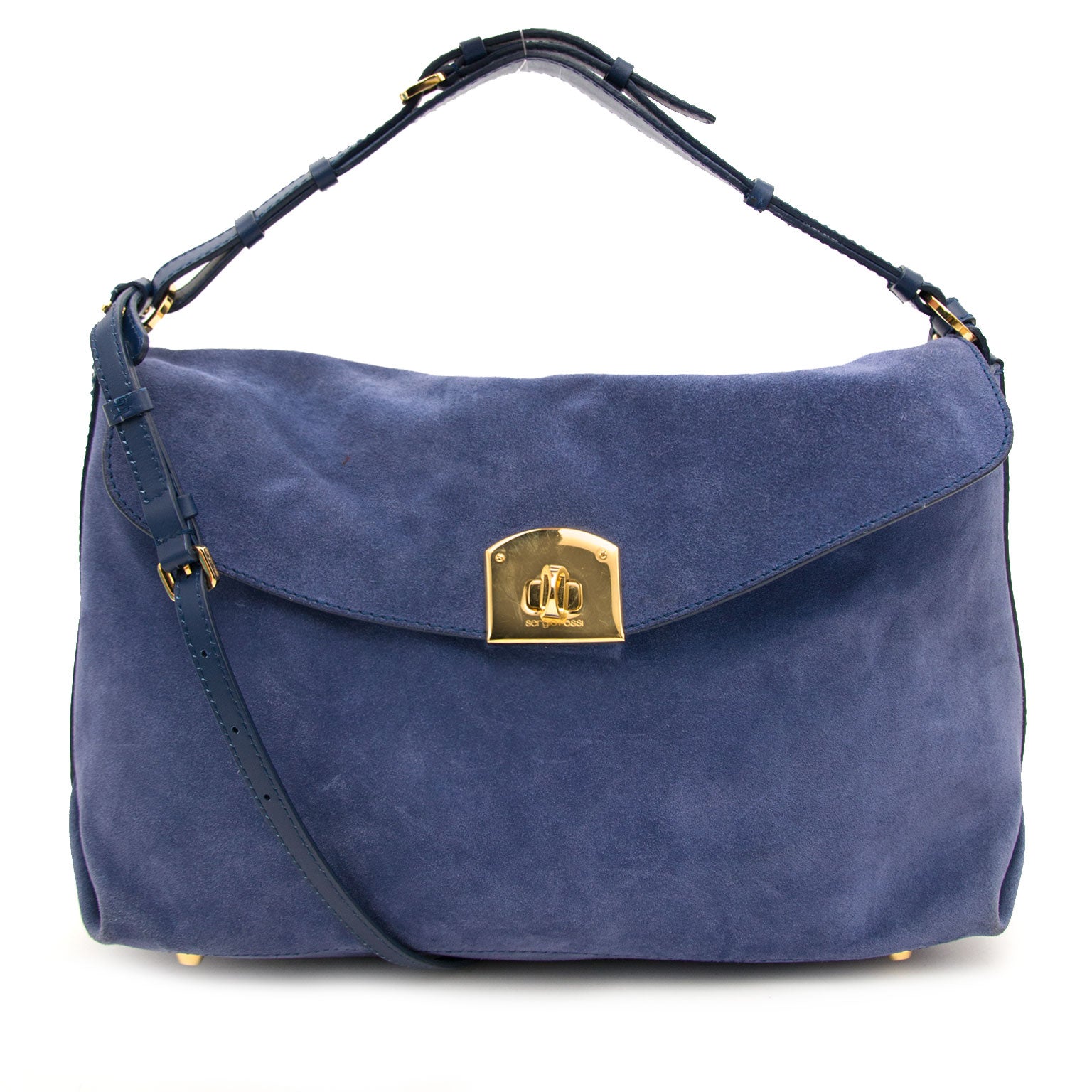 Sergio Rossi Blue Shoulder Bag
