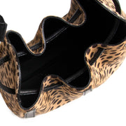 sergio rossi ponyhair bucket drawstring animal print bag now for sale at labellov vintage fashion webshop belgium