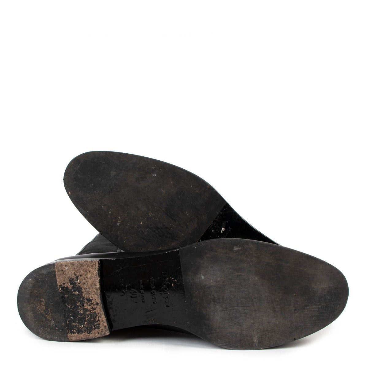 authentic second hand Sergio Rossi Life Elasto Black Riding Boots at labellov.com