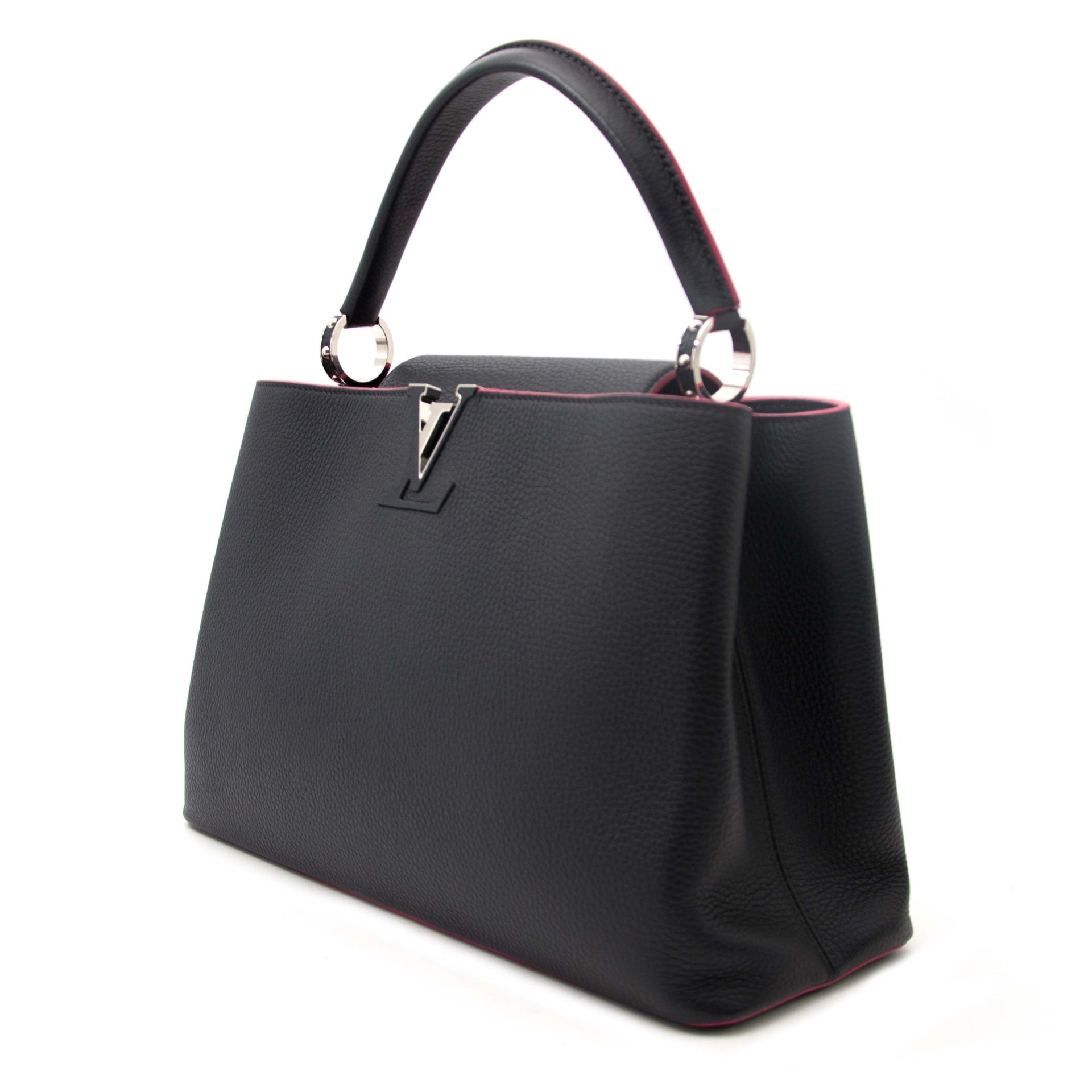 buy safe and secure louis vuitton capucines mm taurillon on labellov.com for the best price