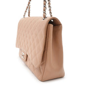 Chanel Beige Caviar Maxi Classic Single Flapbag pour le meilleur prix