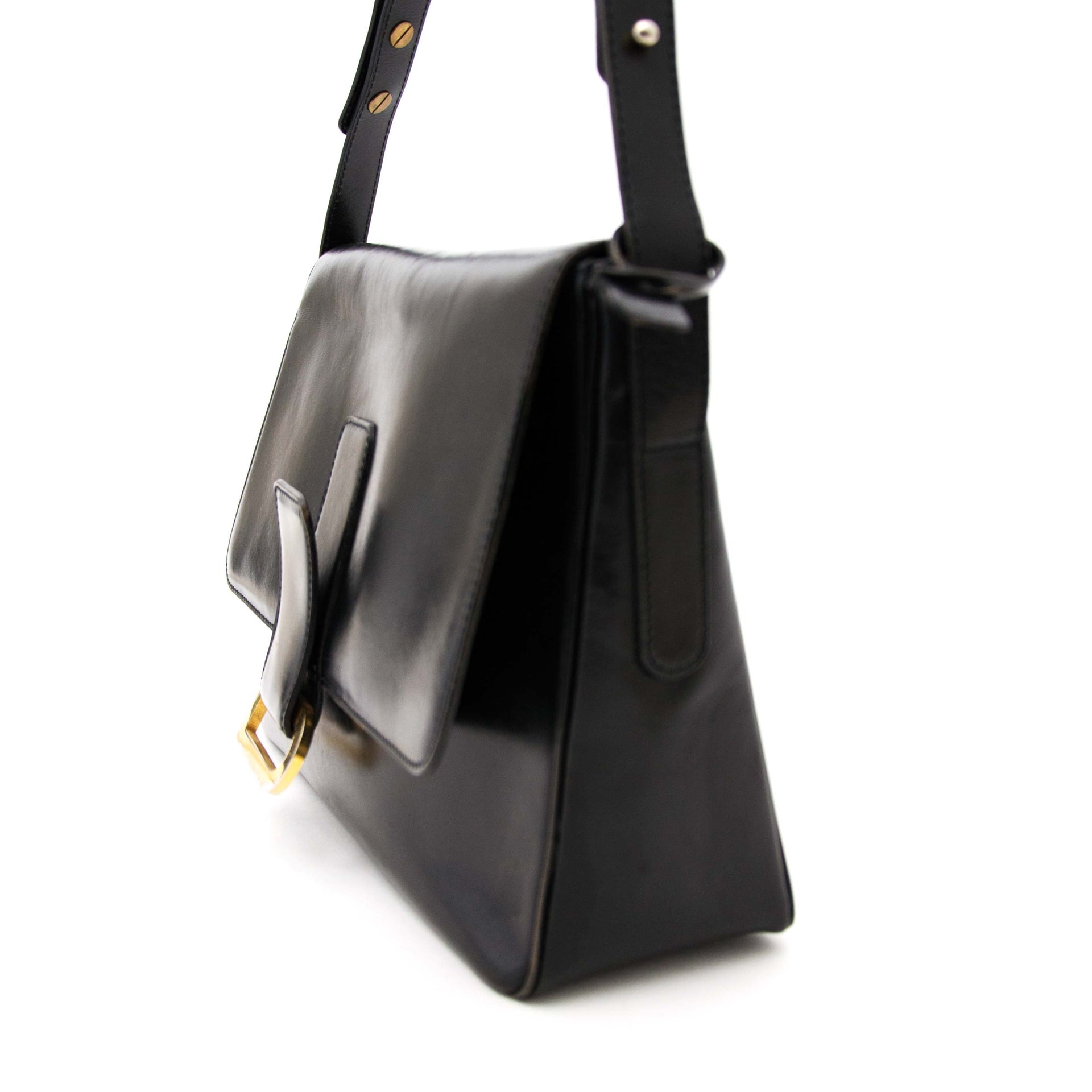 Authentique Poirier Delvaux sac noir Labellov