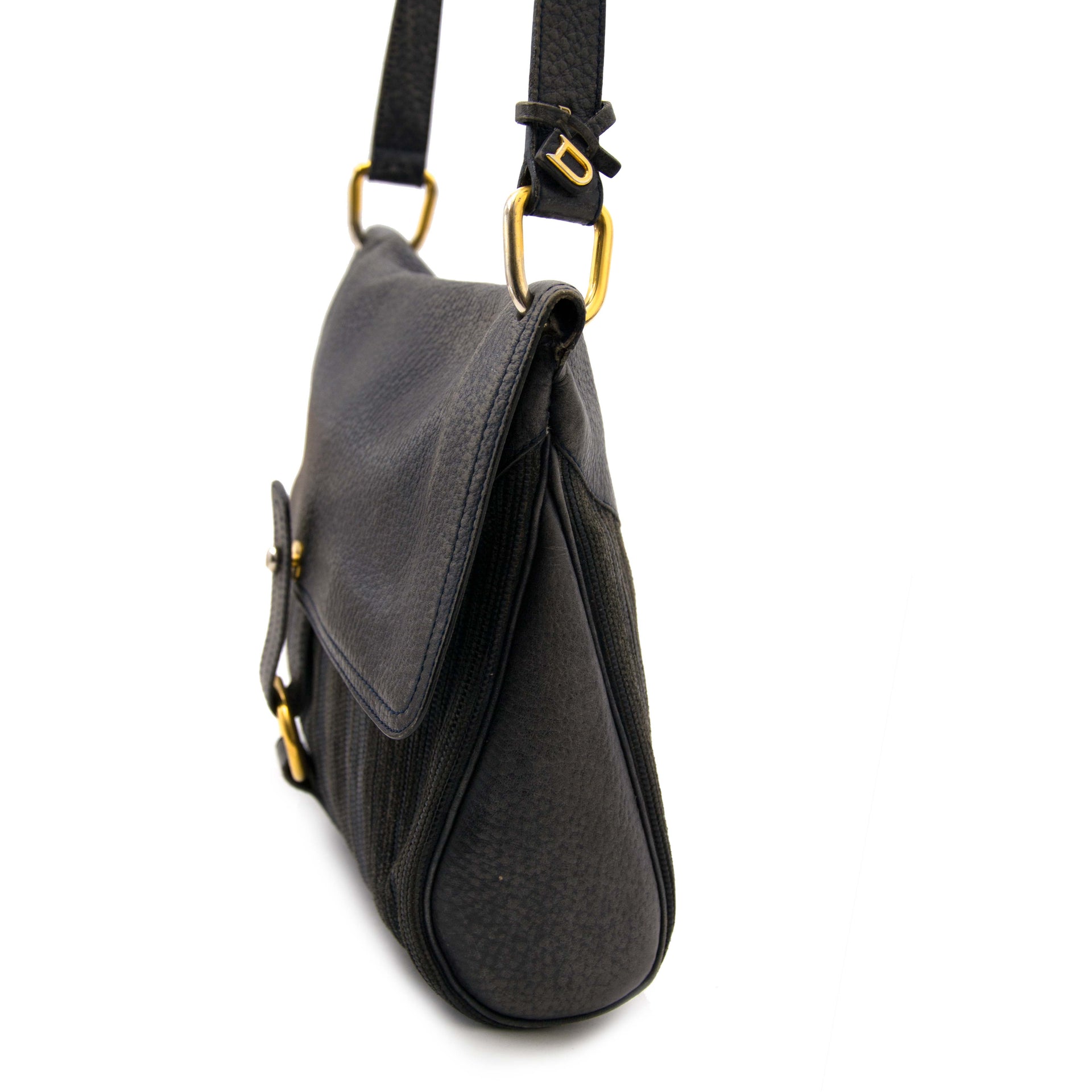 acheter enligne Delvaux Toile de Cuir Crossbody Bag sac a main