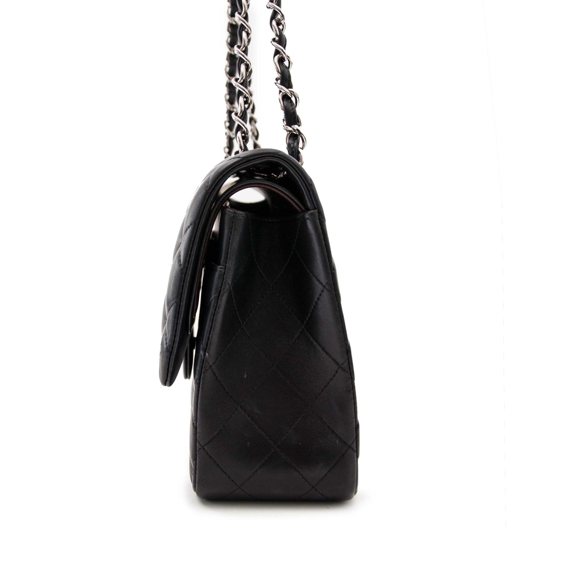 Luxury designer bag for sale in Antwerp, Chanel Black Jumbo Classic Double Flap Bag, vintage.