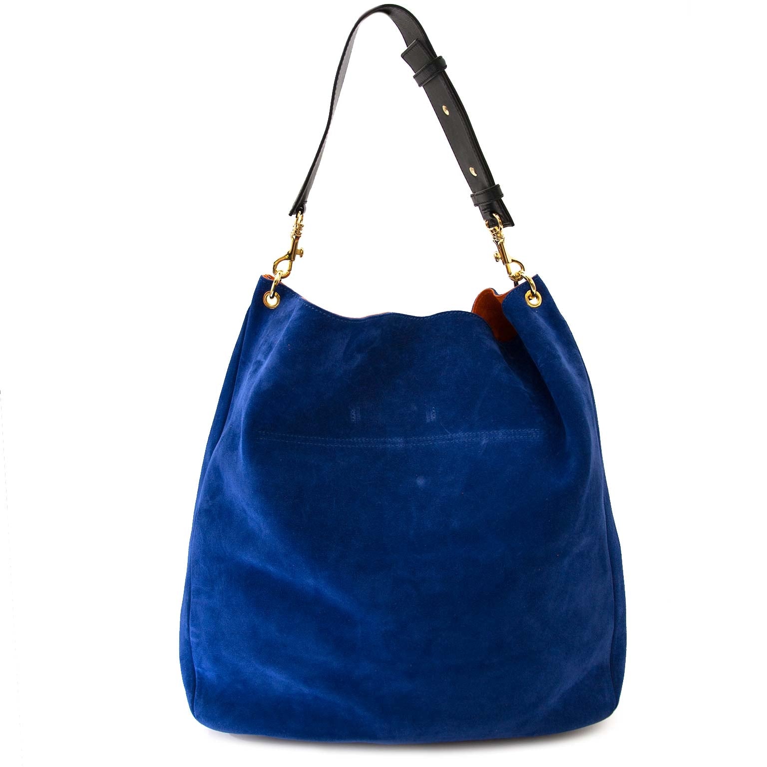 safe online shopping at labellov vintage fashion webshop belgium with jw anderson large hobo piercing bag royal bleu