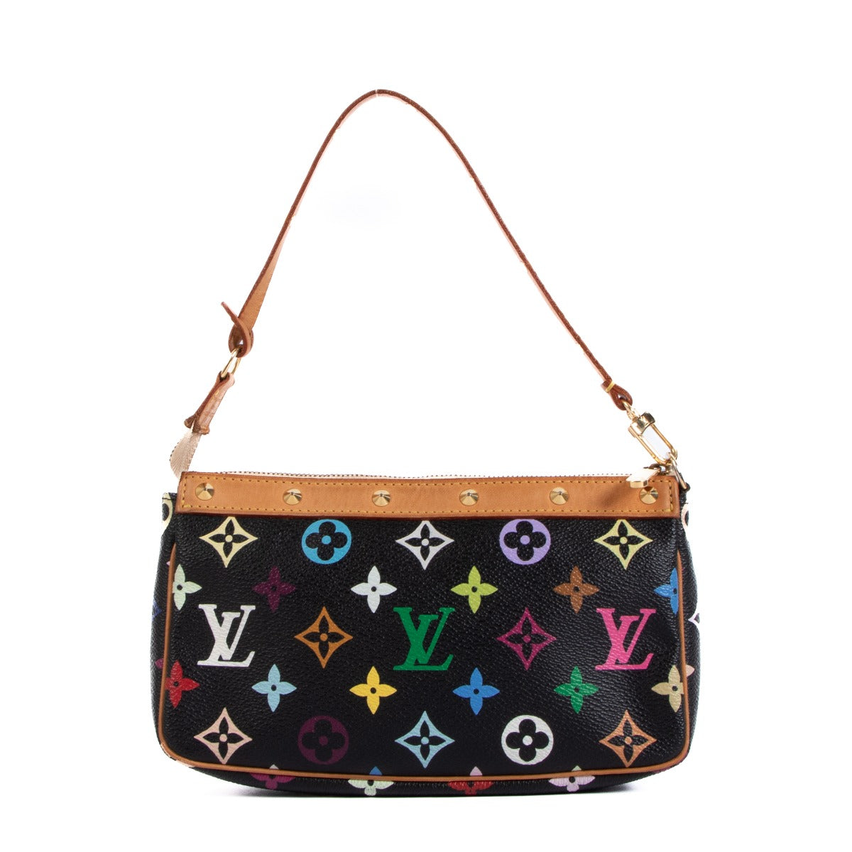 Louis Vuitton x Takashi Murakami Pochette Black Monogram Multicolore