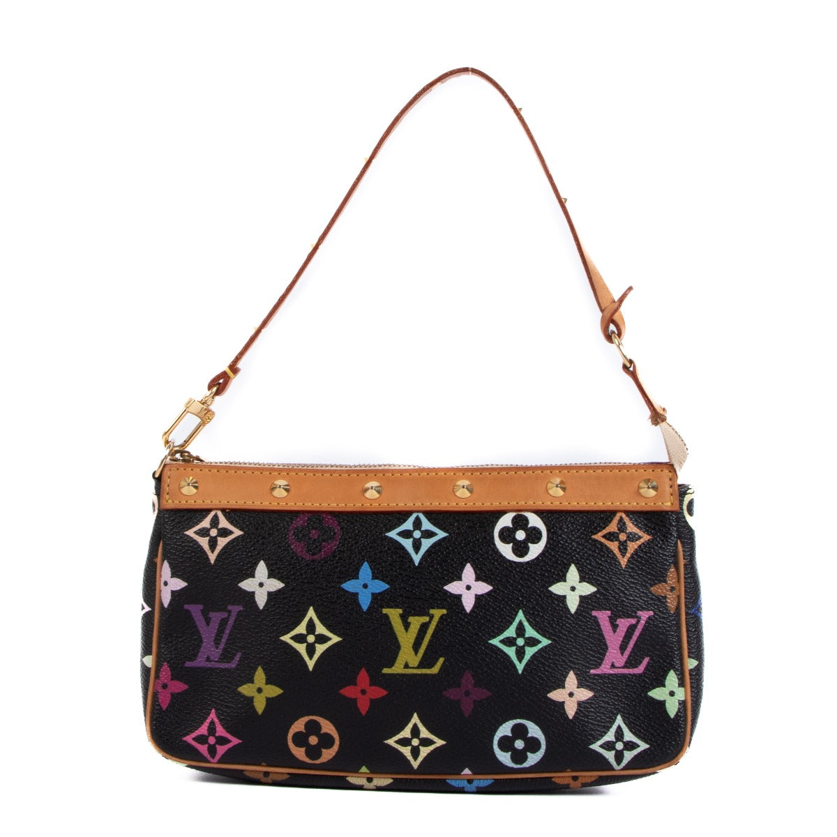 Louis Vuitton x Takashi Murakami Pochette Black Monogram Multicolore