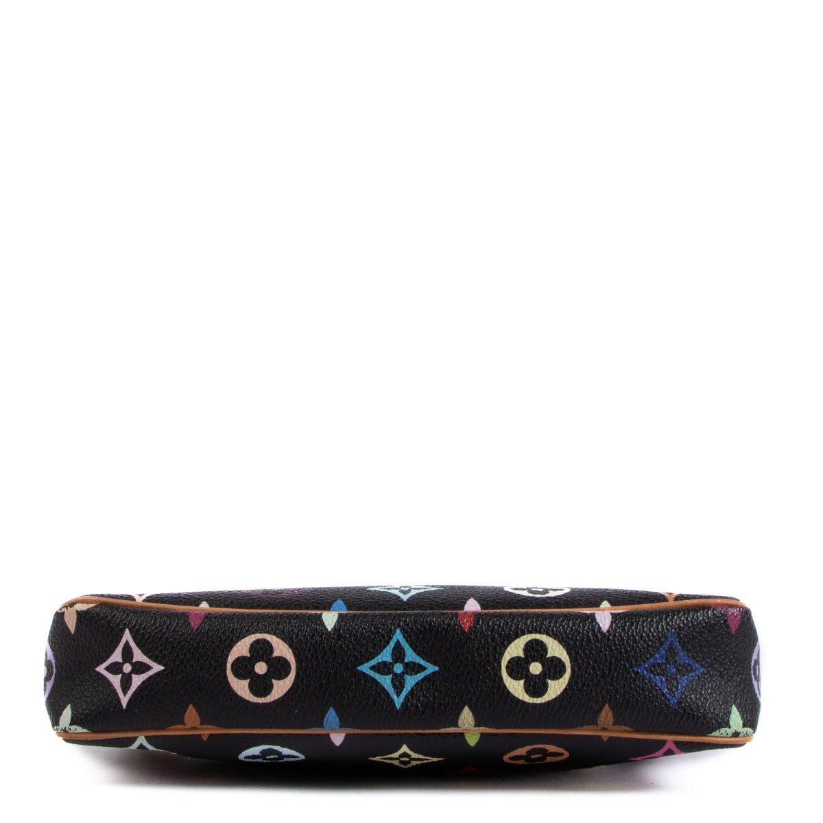 authentic second hand Louis Vuitton x Takashi Murakami Pochette Black Monogram Multicolor on Labellov.com