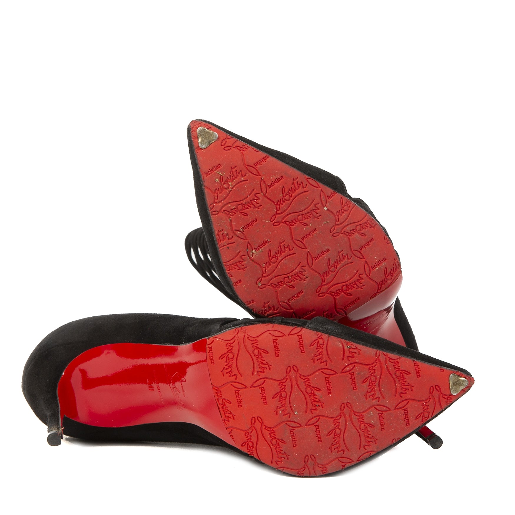Christian Louboutin Mrs Bouglione 100 Suede Booties - size 40 online available 100% authentic