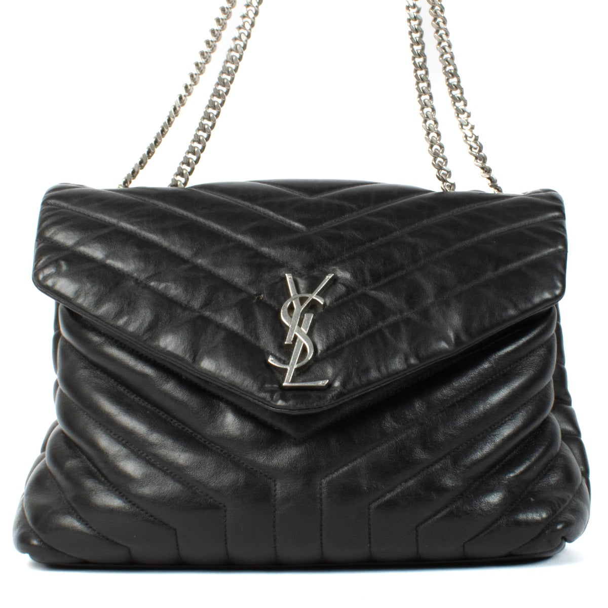 Saint Laurent Black Medium Loulou Bag