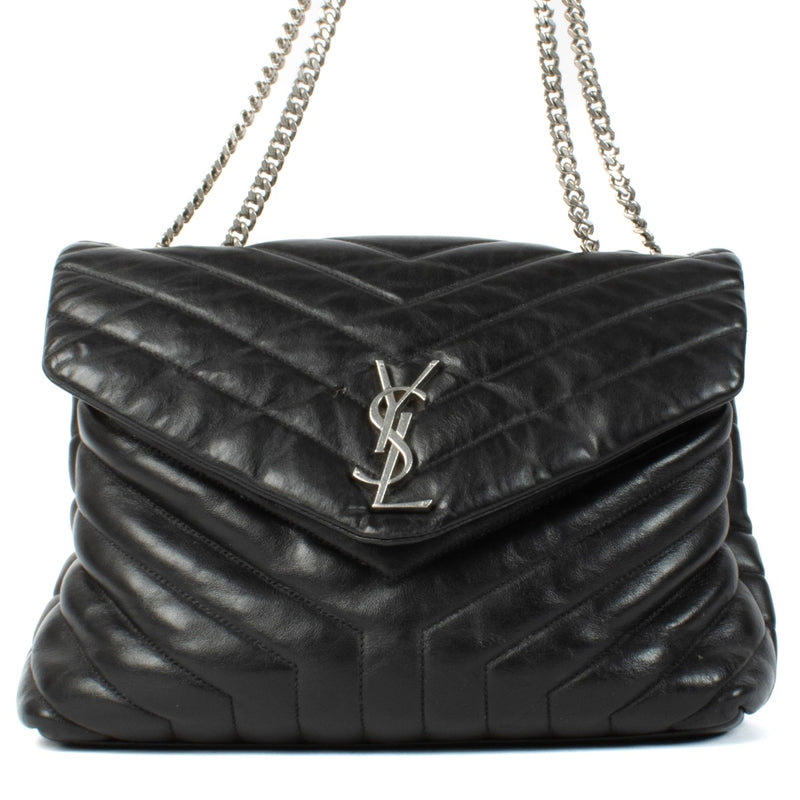 Saint Laurent Black Medium Loulou Bag