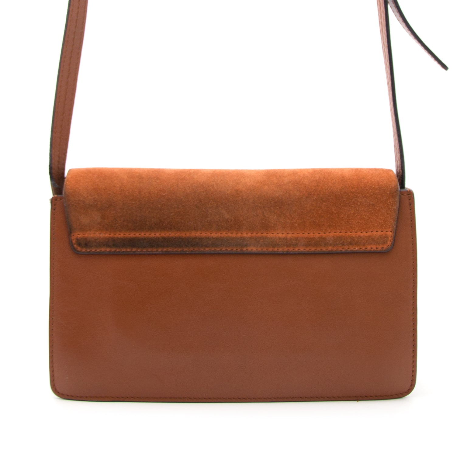 Chloé Petite Faye Sac a epole en cuir et suede acheter chez labellov pour le meilleur prix