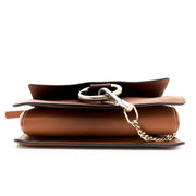 Koop uw chloe small faye lederen suede schoudertas nu bij labellov.com