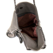 Stella McCartney Grey Falabella Fold Over Tote now for sale at labellov vintage fashion webshop belgium