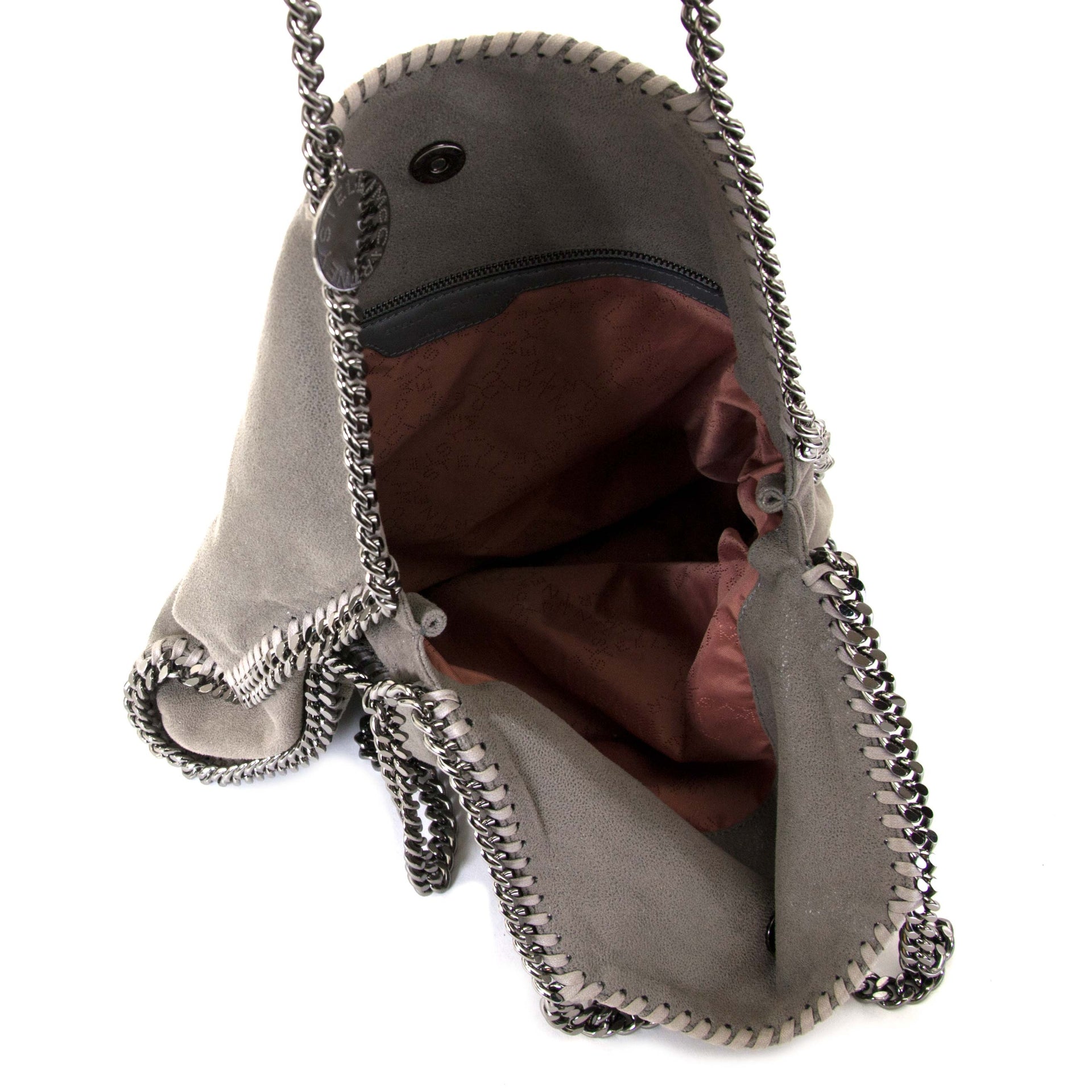 Stella McCartney Grey Falabella Fold Over Tote now for sale at labellov vintage fashion webshop belgium