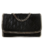 Koop uw authentieke Stella McCartney Black 'Falabella' Quilted Chain Bag for the best price