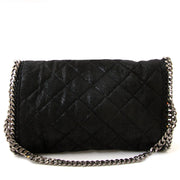 Stella McCartney Black 'Falabella' Quilted Chain Bag