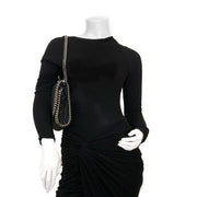 Stella McCartney Black 'Falabella' Quilted Chain Bag