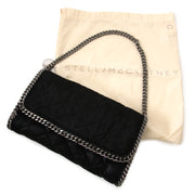 Stella McCartney Black 'Falabella' Quilted Chain Bag