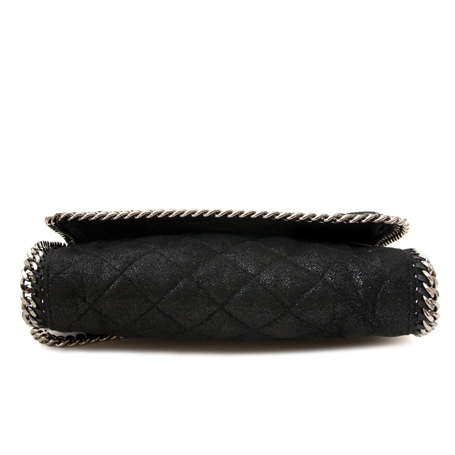 Stella McCartney Black 'Falabella' Quilted Chain Bag kopen