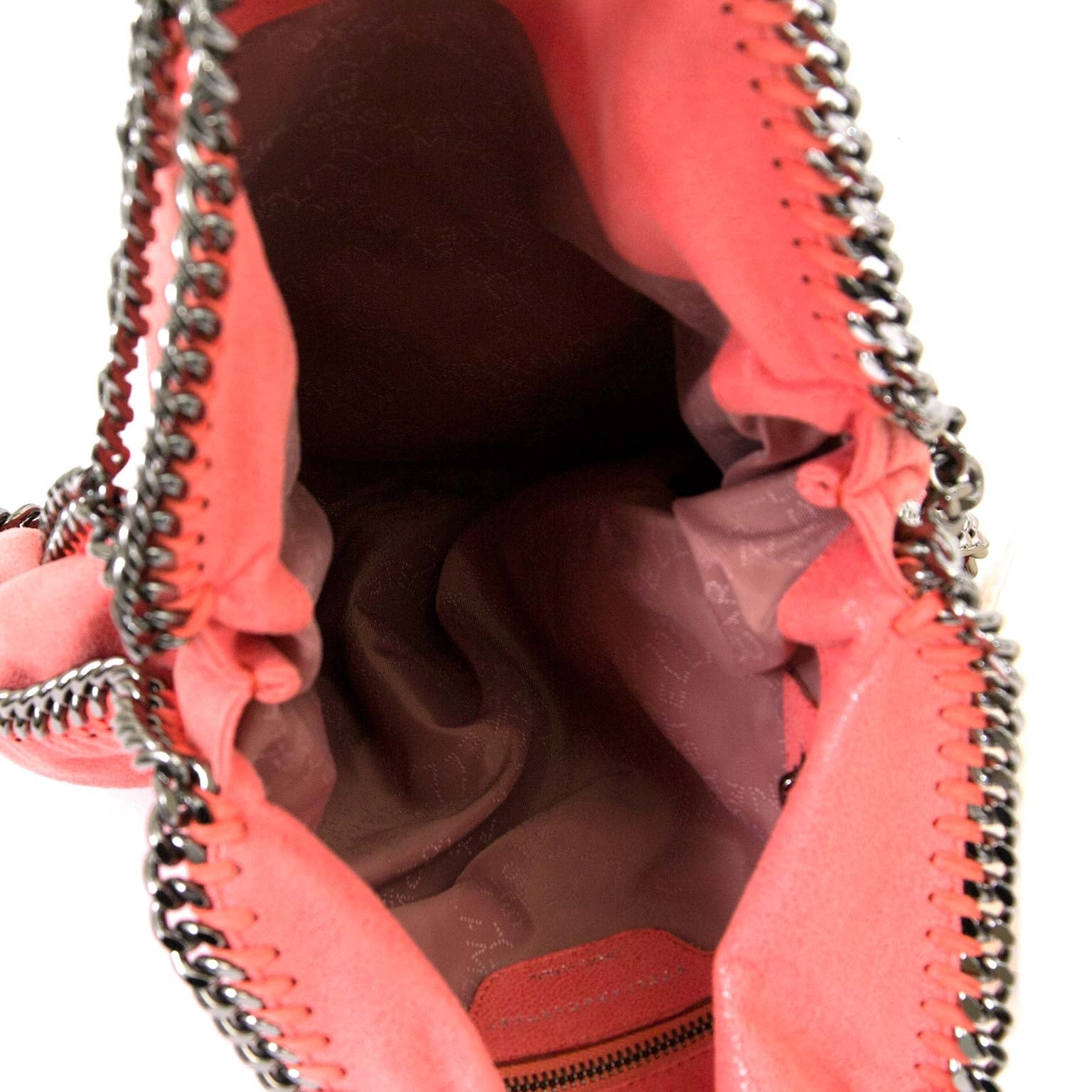 stella mccartney falabella salmon pink bag now for sale at labellov vintage fashion webshop belgium