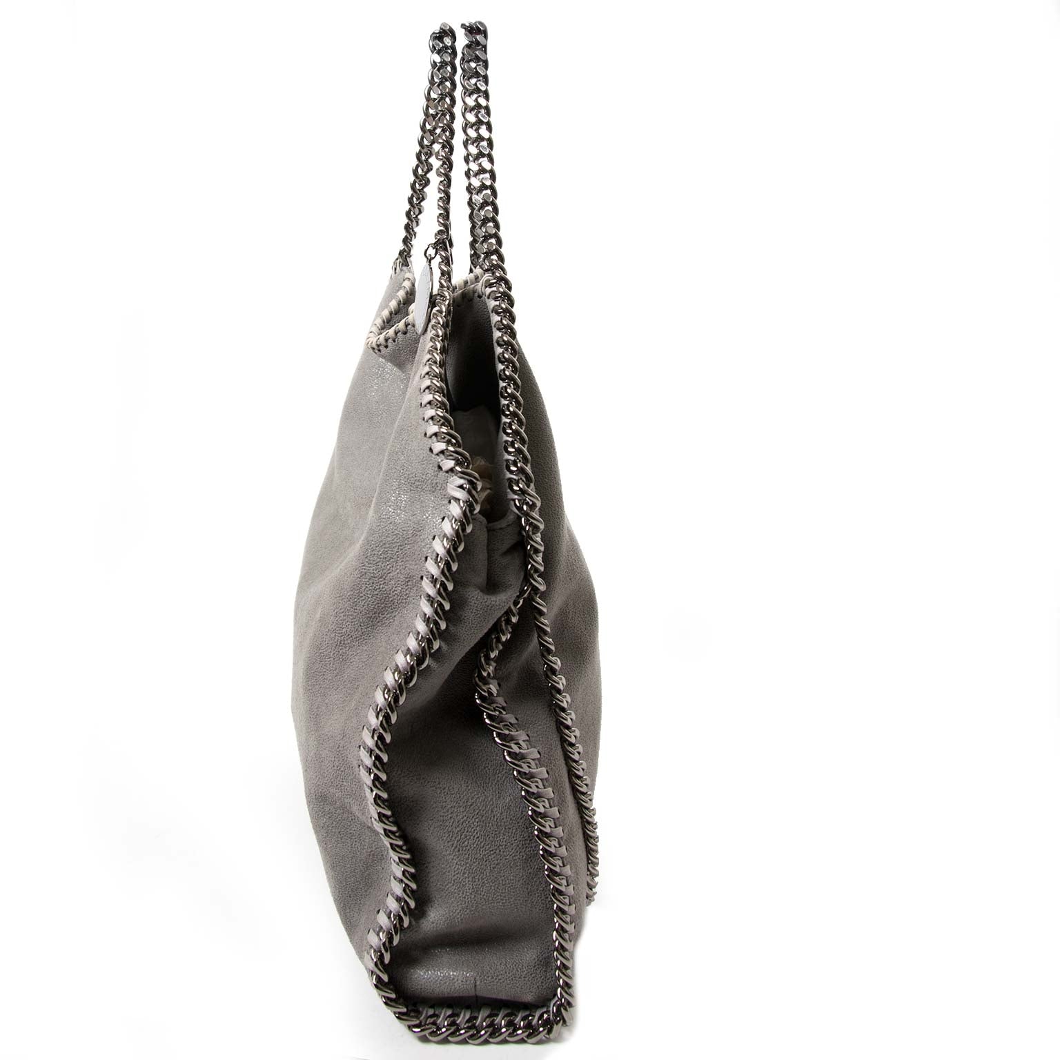 stella mccartney grey falabella fold over tote now for sale at labellov vintage fashion webshop belgium