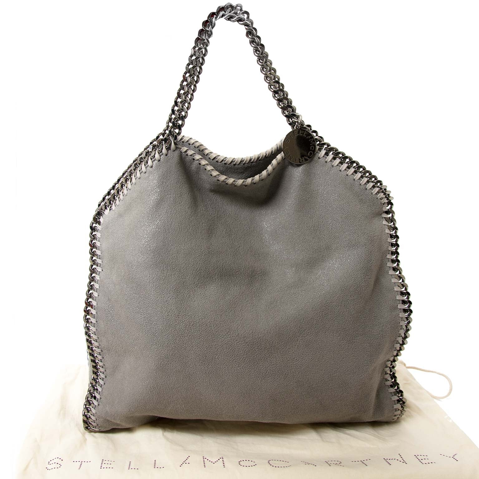 stella mccartney grey falabella fold over tote now for sale at labellov vintage fashion webshop belgium