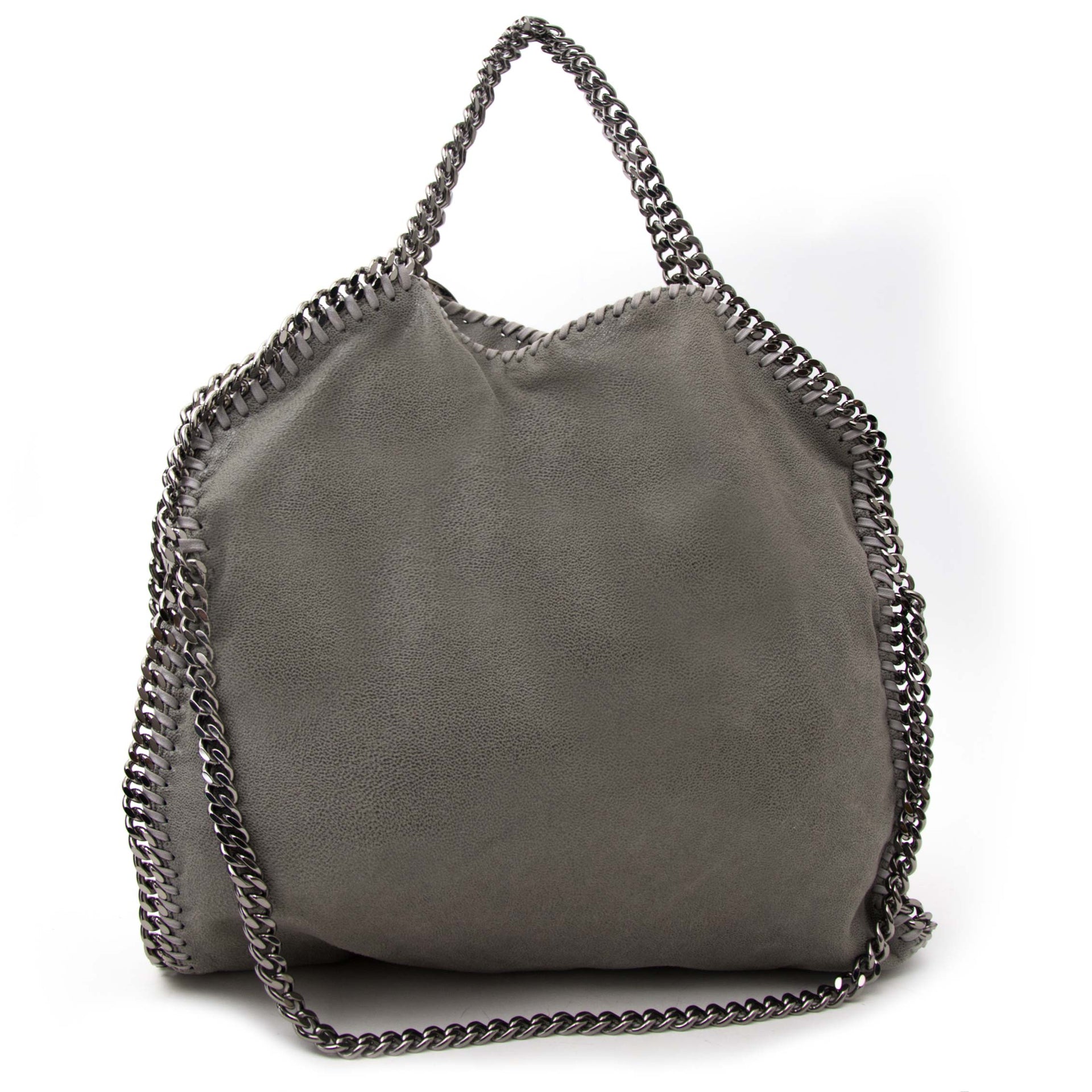 Stella McCartney Grey Falabella Fold-Over Bag kopen