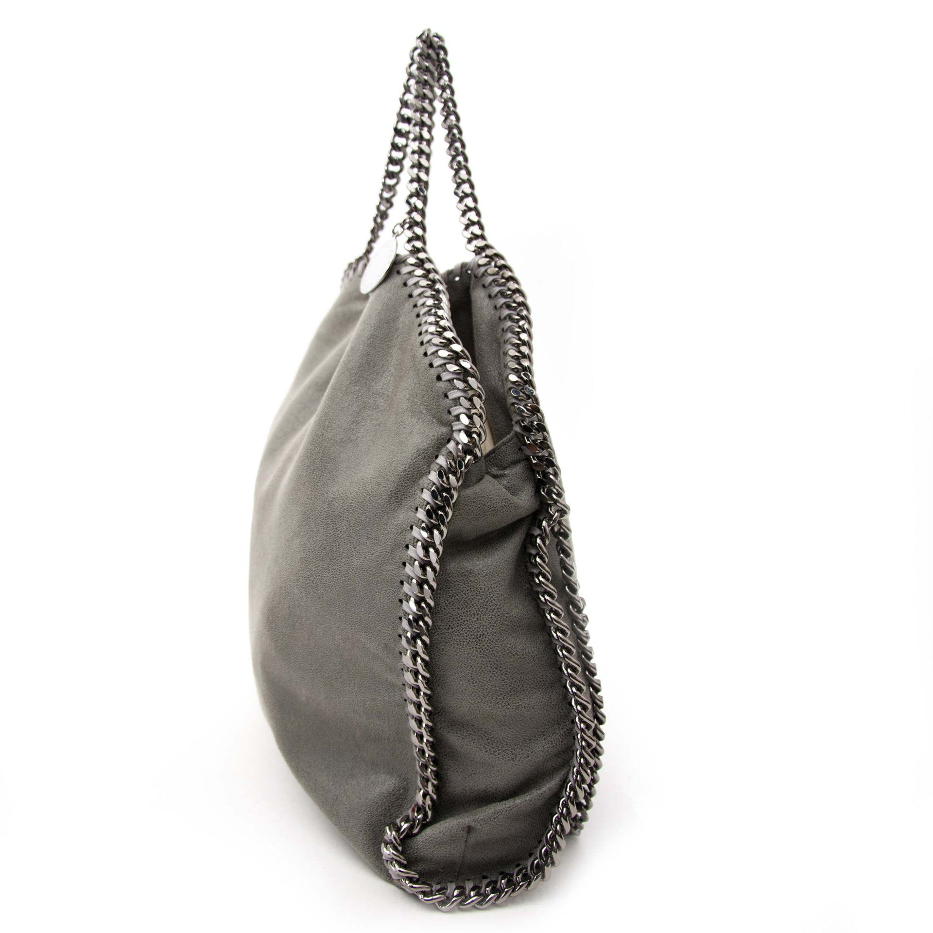 Koop uw authentieke Stella McCartney Grey Falabella Fold-Over Bag