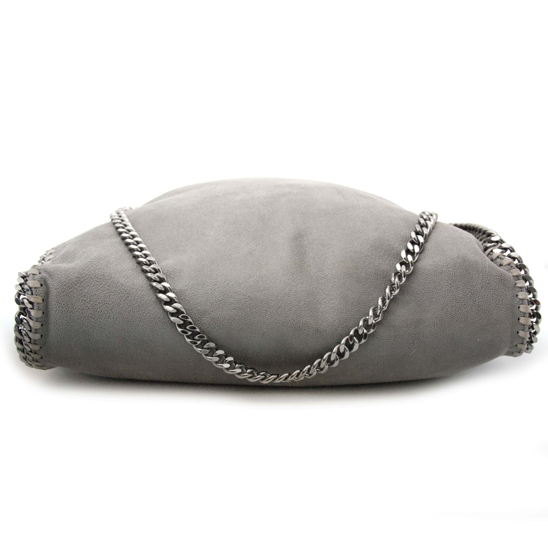 Stella McCartney Grey Falabella Fold-Over Bag for sale with 50% discount on Labellov