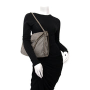 koop veilig online aan de beste prijs Stella McCartney Grey Falabella Shaggy Deer Fold Over Tote .