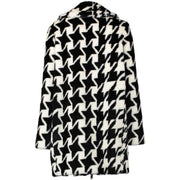 Authentic secondhand Stella McCartney Houndstooth Faux-Fur Coat designer clothing coats designer brands luxury vintage webshop fashion safe secure online shopping worldwide shipping