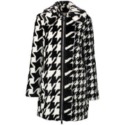 Authentieke Tweedehands Stella McCartney Houndstooth Faux-Fur Coat juiste prijs veilig online shoppen luxe merken webshop winkelen Antwerpen België mode fashion
