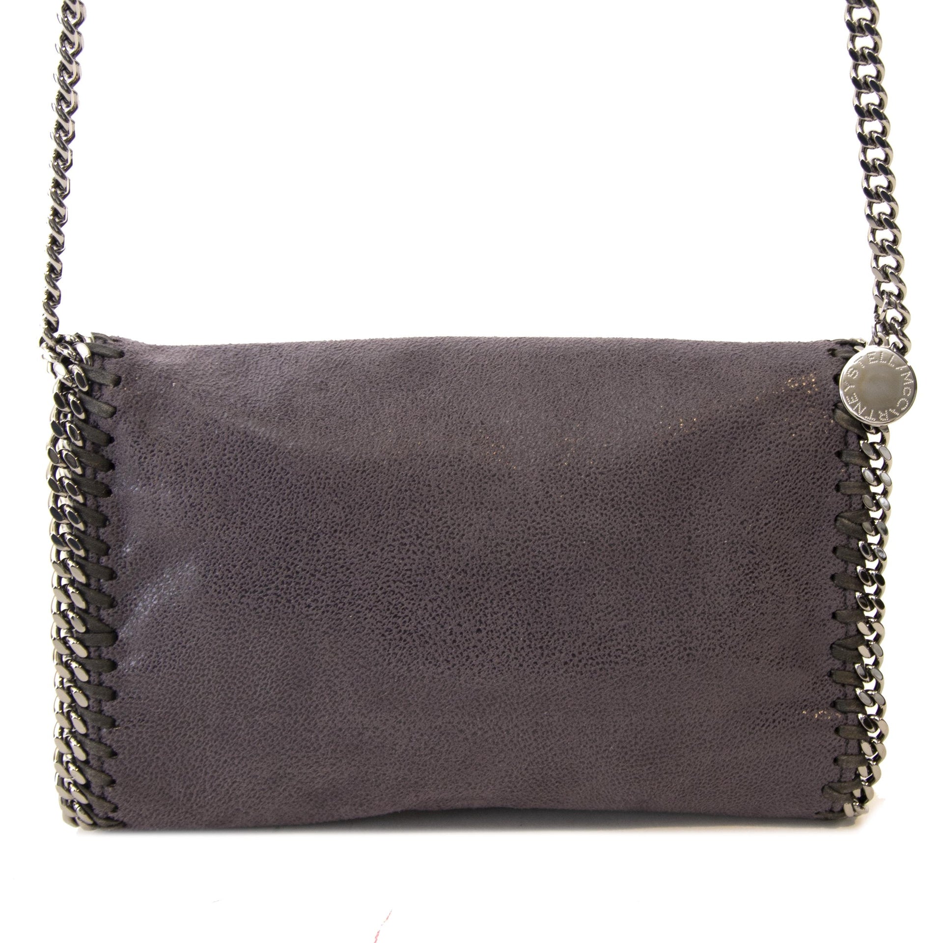 Authentieke tweedehands vintage nieuwe Stella McCartney Grey Falabella Cross Body Bag koop online webshop LabelLOV