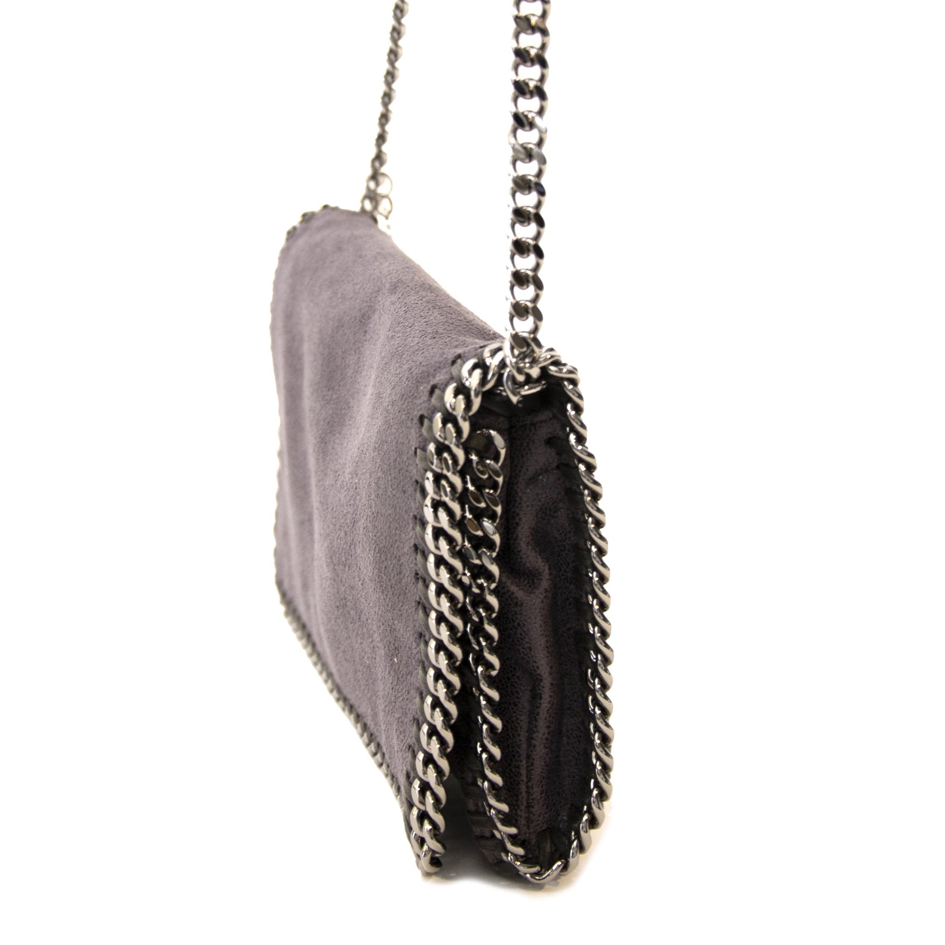 Authentieke tweedehands vintage nieuwe Stella McCartney Grey Falabella Cross Body Bag koop online webshop LabelLOV