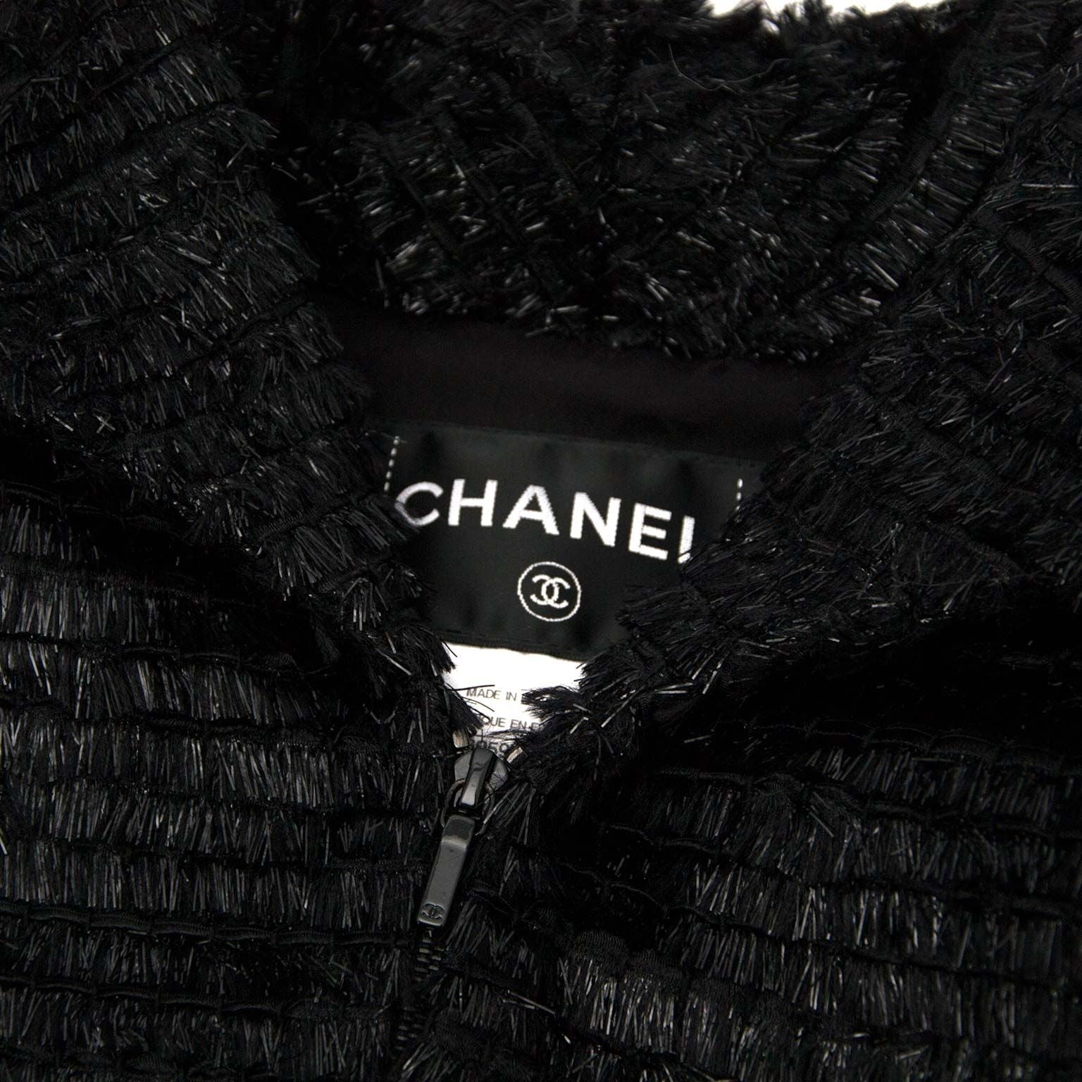 achetez secondmain chanel noir veste sur labellov