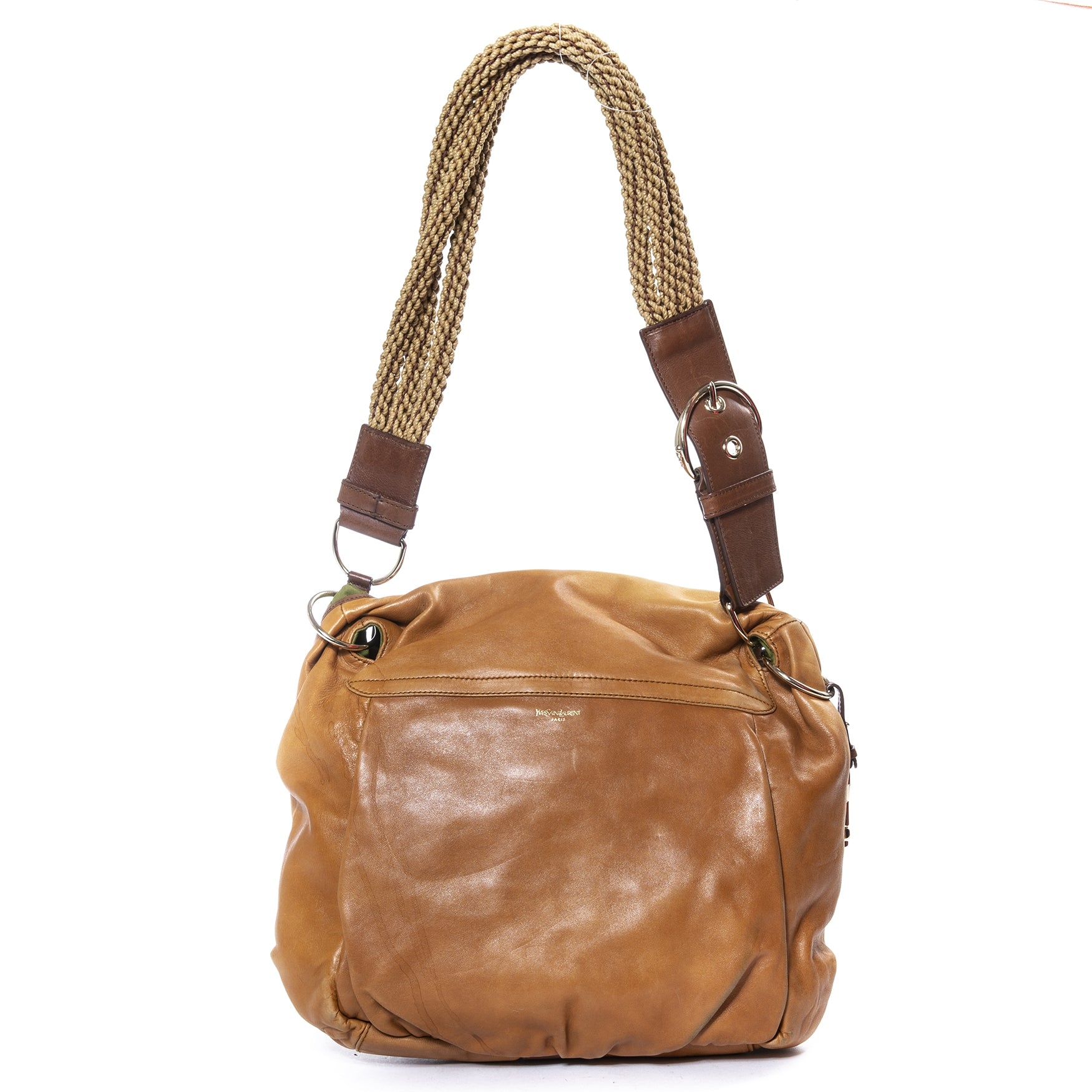 Yves Saint Laurent Camel Leather Hobo Bag