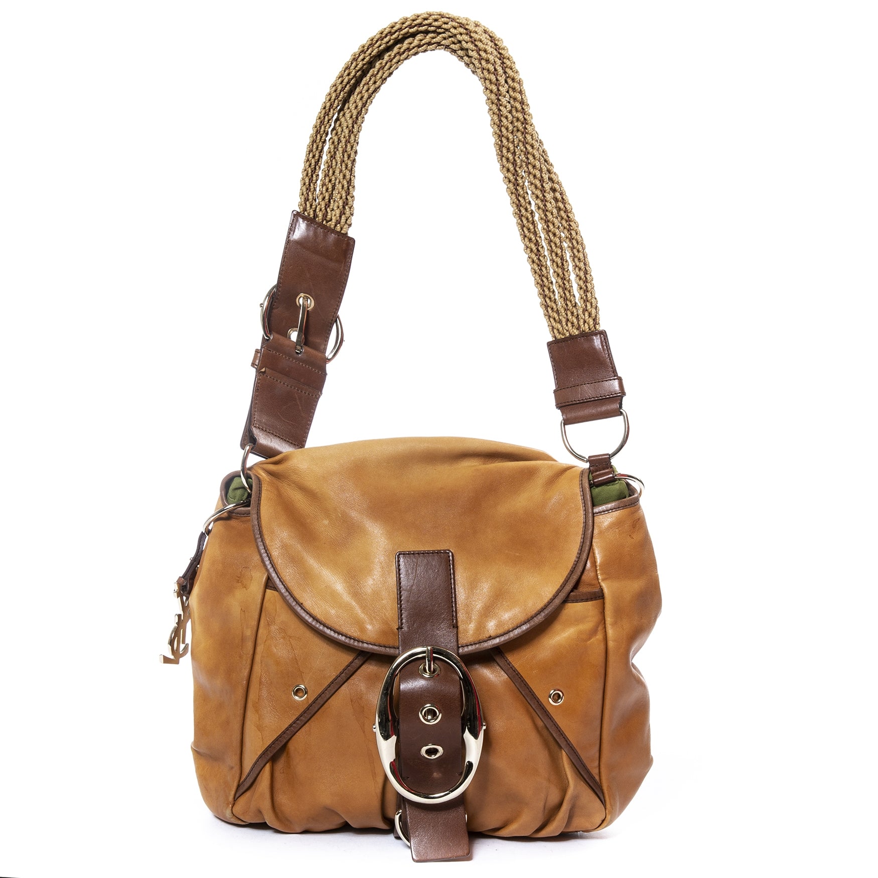 Yves Saint Laurent Camel Leather Hobo Bag for sale online at Labellov