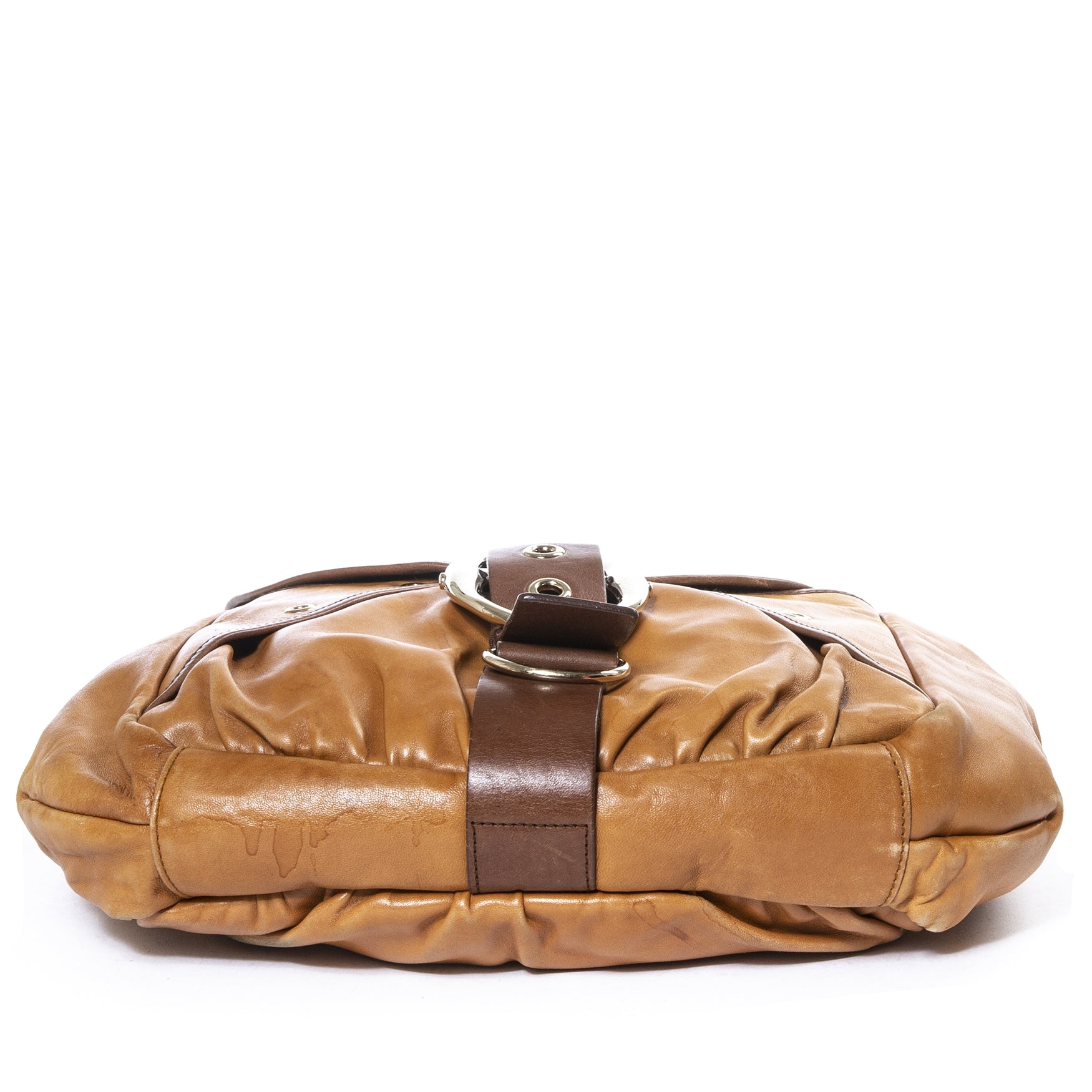 Yves Saint Laurent Camel Leather Hobo Bag kopen en verkopen