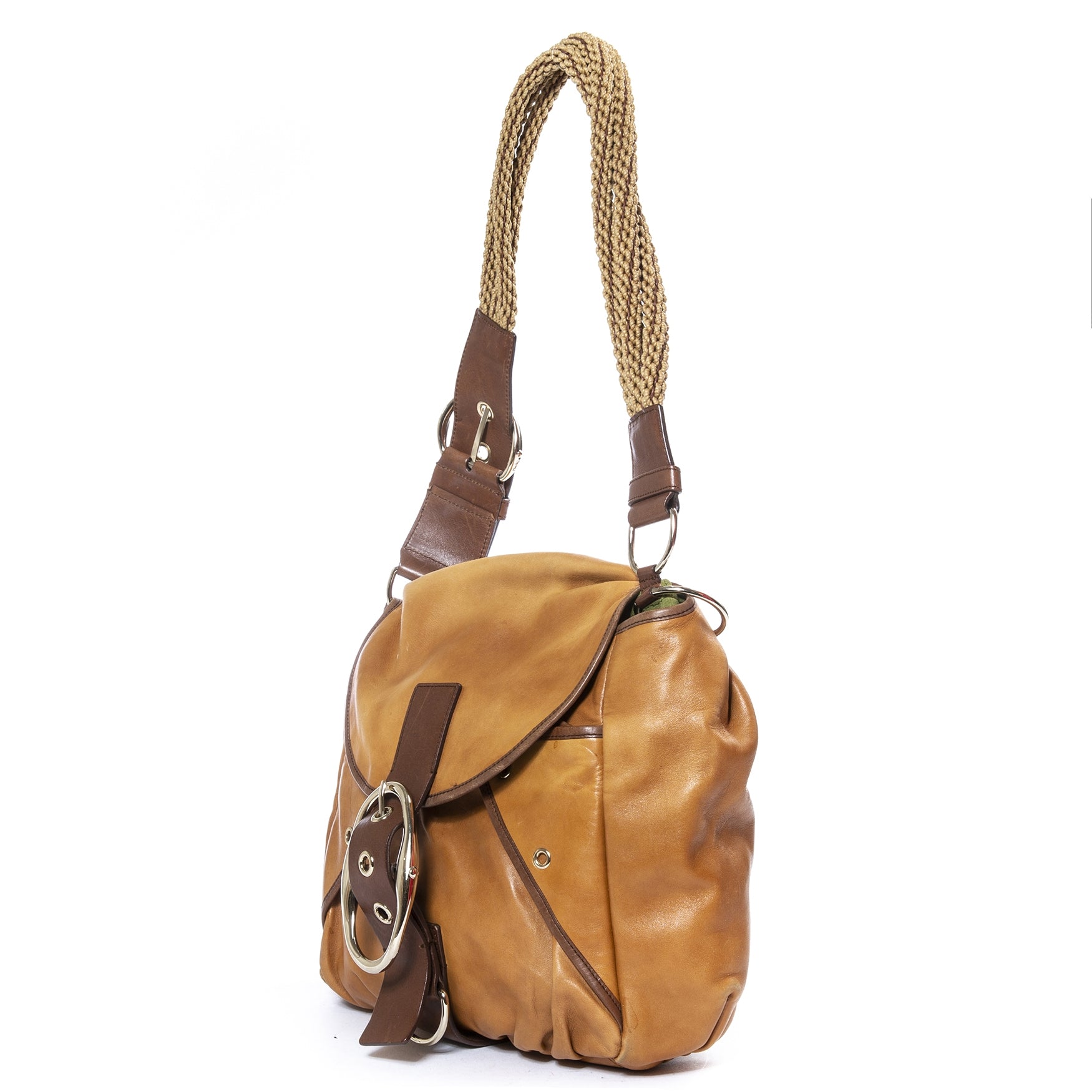 Yves Saint Laurent Camel Leather Hobo Bag te koop